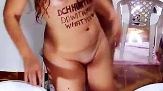 Anal exhibitionism in lingerie?