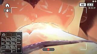 blonde girl's fun adventures in anime world part 2