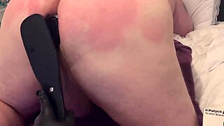 Wife Spanks and Toys Cuckold Husband's Ass with Passion