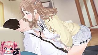 Hot college coed riding and handjobbing for cumshot 😏