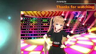 Explosive busty JK gets big tits massaged in 3D anime