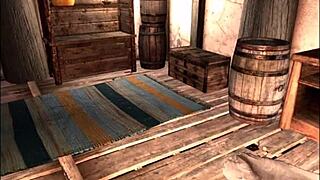 redhead gets bent over for doggystyle blowjob! clothes ripped in erotic fantasy!