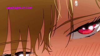 Step-sis gets step-bro hard with a sensual 2D handjob