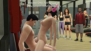 健身房跟骚女友性锻炼💪😏