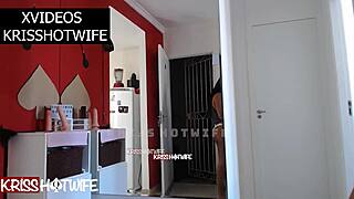 Old Wife in See-Through Lingerie Welcomes Delivery Guy with Big Ass Fetish