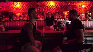 Straight guy surprised by gay friend's bareback gloryhole encounter