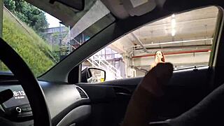 Risky public masturbation by a stunning woman?