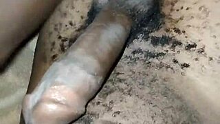 sexy gay twink strokes big hairy cock solo at home