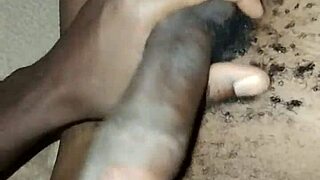 sexy gay twink strokes big hairy cock solo at home