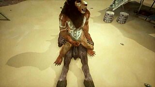 Does the Minotaur Fuck the Lion and Cum in His Mouth?