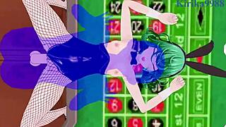 tatsumaki and fubuki in bunny outfits have intense sex