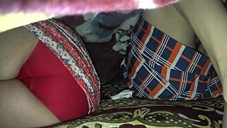 While the husband works, does the neighbor attend to his wife?