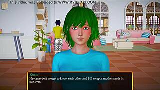 Blonde with big tits and ass feels intense emotions in homemade game