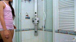 lis, cleaning your body, why so wet and fingering your shaved pussy?