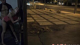 Stranded Teen Roughly Fucked Outdoors In Public Bondage