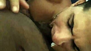 Public interracial sex with an amateur couple