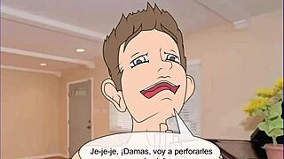 Check out this busty family cheer squad in action!