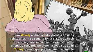 Check out this busty family cheer squad in action!