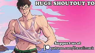Hunk gladiators fight for freedom and pleasure in anime