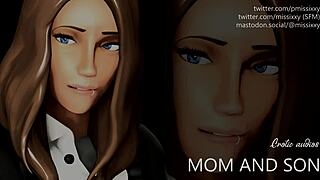 Dirty talking MILF and stepson in erotic audio porn