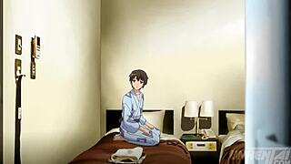 Teen with huge tits in hentai cartoon