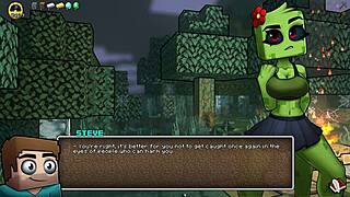 Giving our girl a golden bikini in hornycraft parody