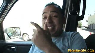 Trina Michaels strips for hardcore doggystyle and messy bukkake cumshots