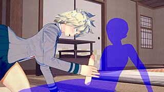 Mitsuki Bakugo in My Hero Academia cosplay with futanari elements