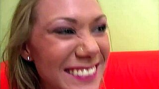 Samantha Sinn sucking hard on cocks