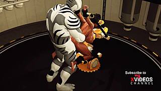 Ebony Beauty Bent Over For Missionary And Oral