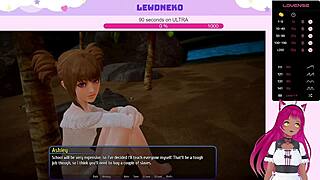 vtuber lewdneko enjoys harem hotel gameplay