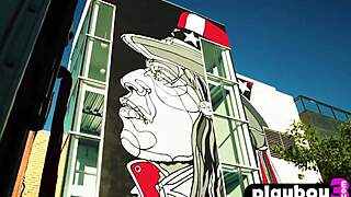 Brunette alexandra tyler poses outdoors showing her boobs 😍