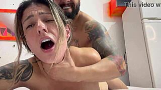 Muscular Bodybuilder Feels Throbbing Cock Deep in Ass, Almost Cumming