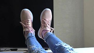 Kristy’s new sneakers fetish – a sexy obsession
