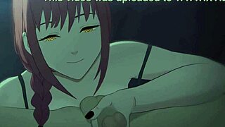 3D animated porn with bondage and anal sex with Makima