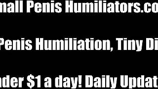 realize how tiny your penis is in this femdom pov