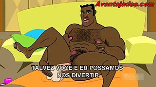 Gay cartoon action with Brazilian flair, so hot! 🔥