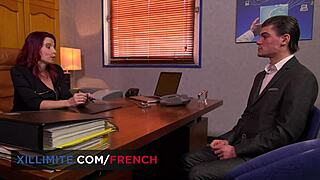 Busty french milf julie valmont enjoys anal sex passionately.