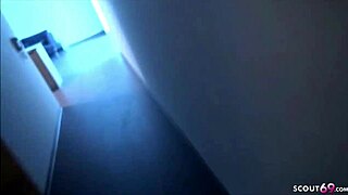 german teen gets slammed after a sweaty mcfit workout session.