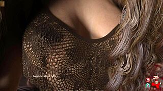 Animated 3D game with a sexy blonde babe