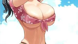 I give french jerk off instructions as nico robin