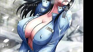 I give french jerk off instructions as nico robin