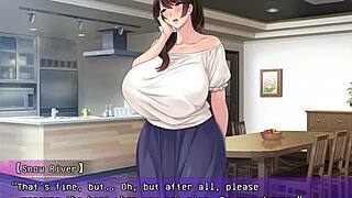 Wife seduces other men while ignoring her husband: Part 3 with English subtitles and NTR hentai game