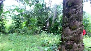 African beauty gets fucked by her horny neighbor on farm