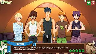 game friends camp episode 17 - scout badges russian voice acting, is that twink your friend?