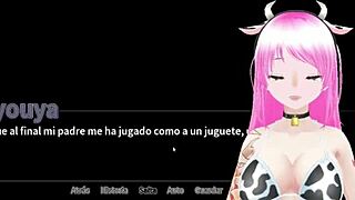 I played the otoko orgy at maid boy manor in Spanish