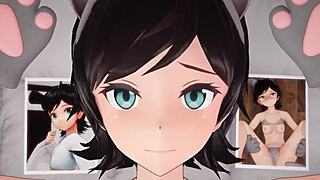 Matsukaze from Kantai Collection Gets Fucked in Anime Style!