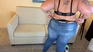 bbw rides big cock for facial cumshot