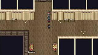 Playing Henteria Chronicles 3, pixel art game, no animations just raw fun.