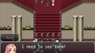 Playing Henteria Chronicles 3, pixel art game, no animations just raw fun.